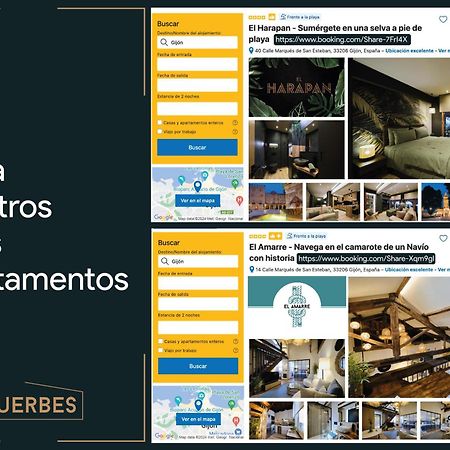 El Balconcillo - Lujo En Pleno Centro De Gijon - Grupo Querbes Lägenhet Exteriör bild